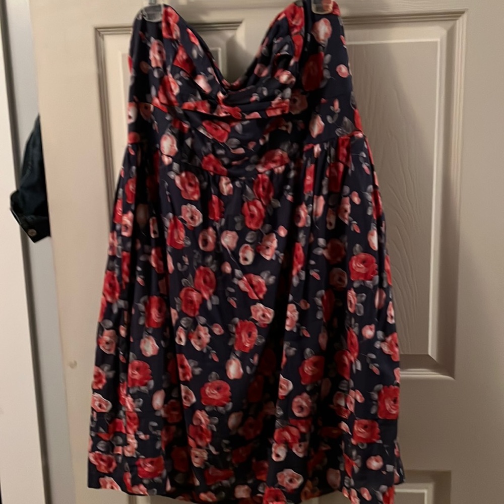 Blue floral Torrid party dress